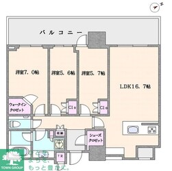 パークコート浜離宮ザ・タワーの物件間取画像